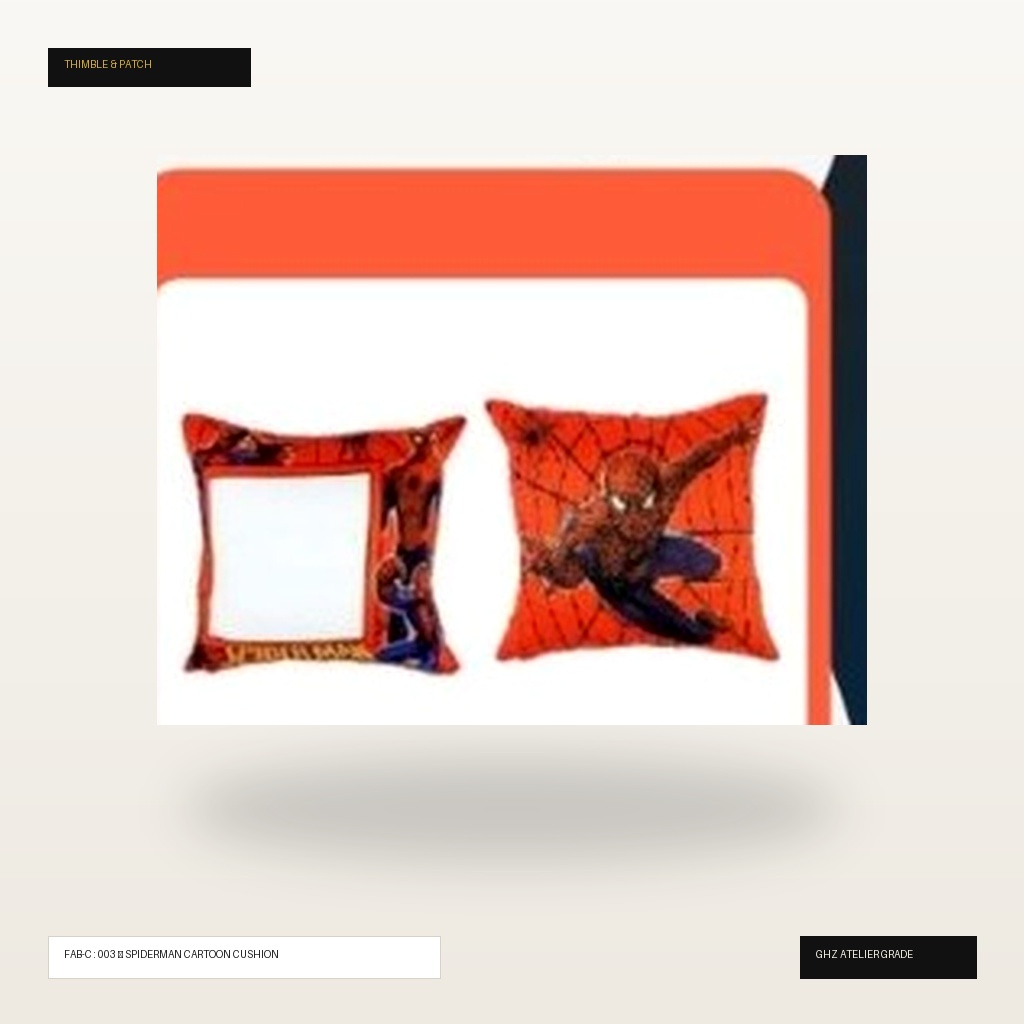 Spiderman Action Square Cartoon Cushion