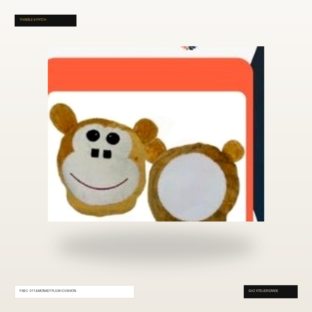 Cheeky Monkey 3D Plush Animal Cushion
