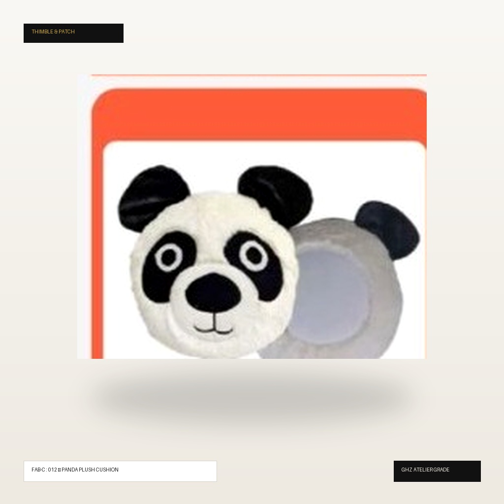 Gentle Panda 3D Plush Animal Cushion