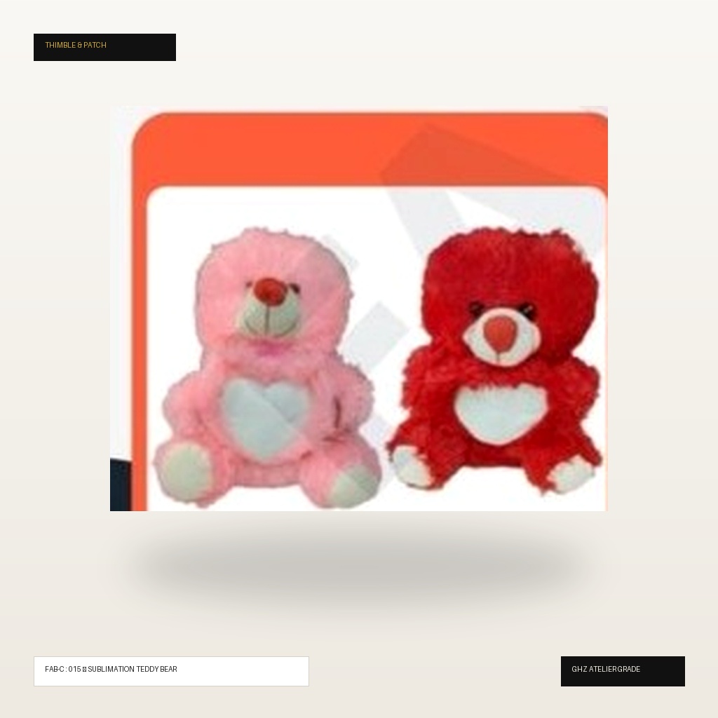 Sublimation Sweetheart Plush Keepsake Teddy
