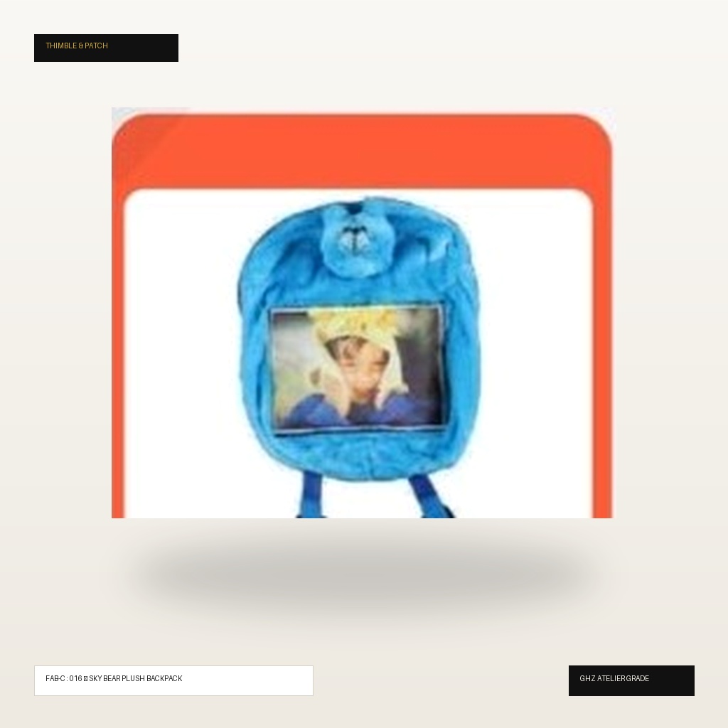 Cerulean Sky Bear Kids Plush Backpack