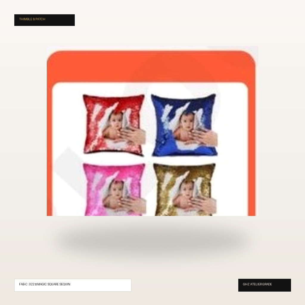 Reversible Magic Sequin Square Cushion