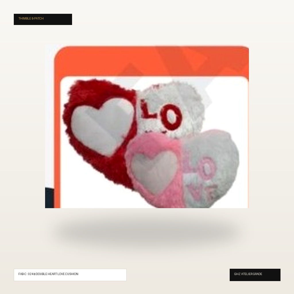 Intertwined Double Heart LOVE Fur Cushion