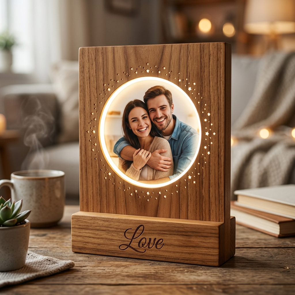 Sublimation LED Photo Frame (FABLPF : 001) - "Love & Starlight"