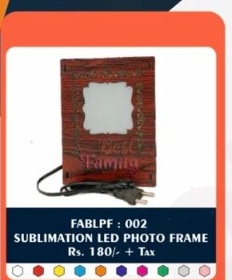 Sublimation LED Photo Frame (FABLPF : 002) - "Best Family Crest" - 2D Studio Flat-Lay - Thimble & Patch Atelier Ghaziabad
