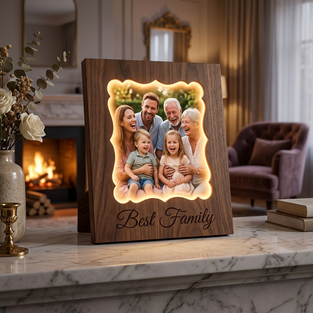 Sublimation LED Photo Frame (FABLPF : 002) - "Best Family Crest"