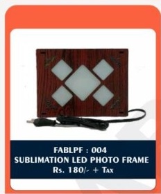 Sublimation LED Photo Frame (FABLPF : 004) - "Diamond Cluster Quartet" - 2D Studio Flat-Lay - Thimble & Patch Atelier Ghaziabad