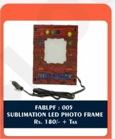 Sublimation LED Photo Frame (FABLPF : 005) - "Happy Birthday Bunting" - 2D Studio Flat-Lay - Thimble & Patch Atelier Ghaziabad