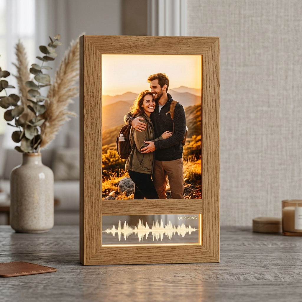 Sublimation LED Photo Frame (FABLPF : 007) - "Panoramic Date Plaque"