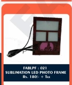 Sublimation LED Photo Frame (FABLPF : 021) - "Window of Love Multi-Panel" - 2D Studio Flat-Lay - Thimble & Patch Atelier Ghaziabad