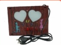 Sublimation LED Photo Frame (FABLPF : 023) - "Twin Hearts I Love You Duo"