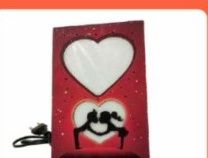 Sublimation LED Photo Frame (FABLPF : 030) - "Holding Hands Heart Portal"