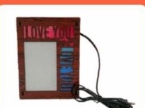 Sublimation LED Photo Frame (FABLPF : 033) - "I Love You Crimson Ribbon"