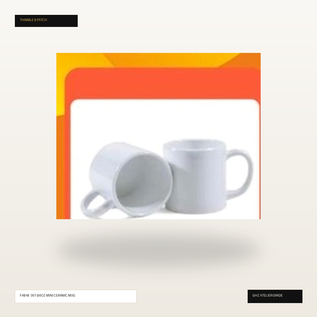 6oz Sublimation Mini Ceramic Espresso Mug