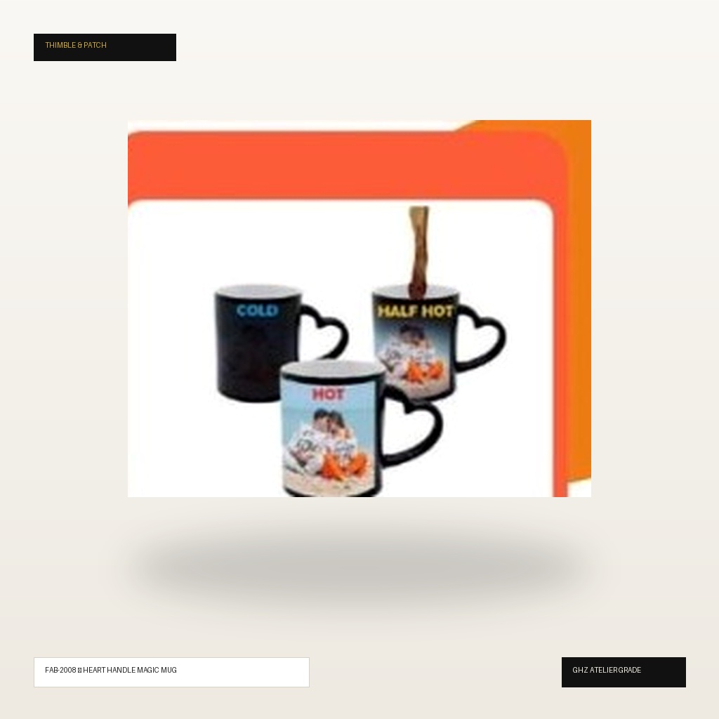 Heart Handle Magic Color-Changing Sublimation Mug