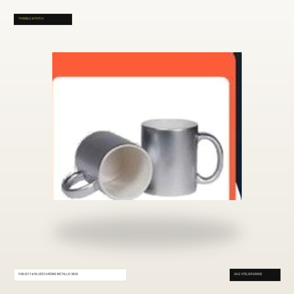 Silver Chrome Mirror Metallic Sublimation Mug