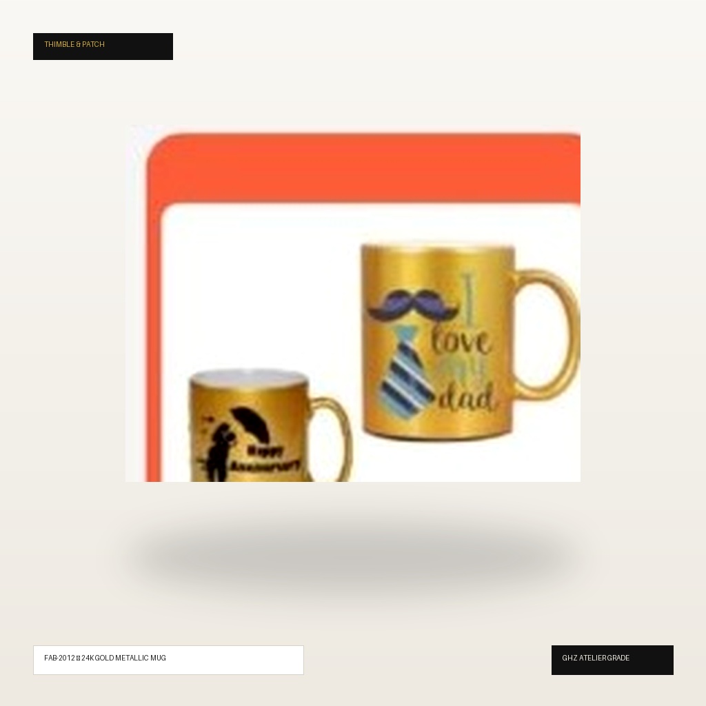24K Gold Mirror Metallic Sublimation Mug