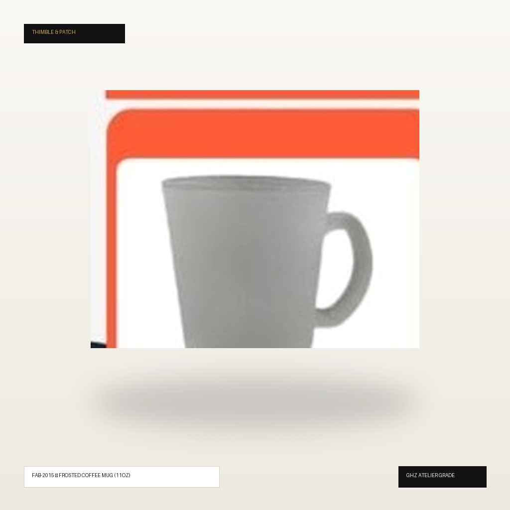 Frosted Glass Satin Coffee Mug (11oz)